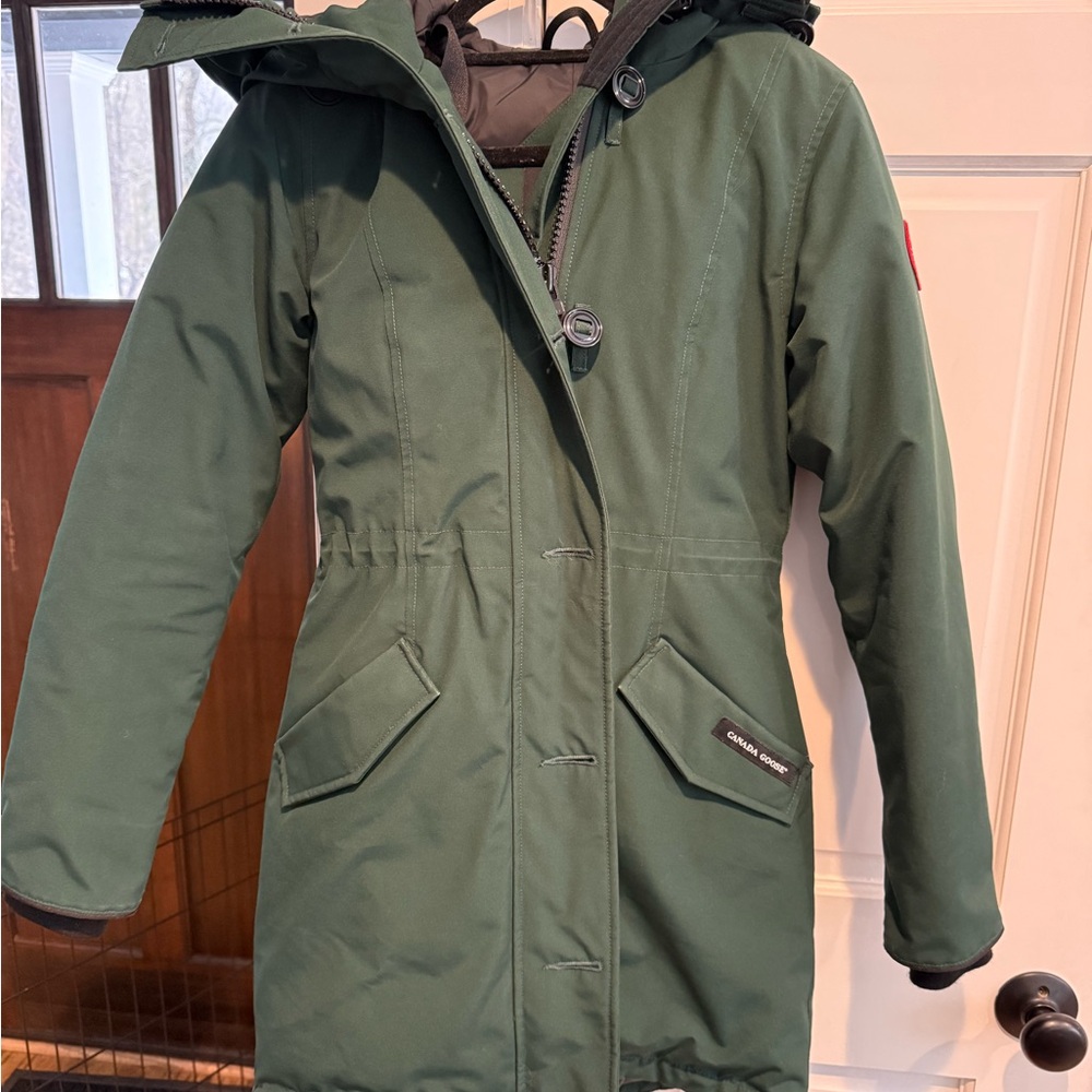 Canada Goose Olive Parka with Hood